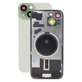 Apple iPhone 15 - Verre du boîtier arrière + Verre de la caméra + Cadre en métal + Aimant MagSafe (Green)