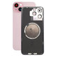 Apple iPhone 15 Plus - Verre du boîtier arrière + Verre de la caméra + Cadre en métal + Aimant MagSafe (Pink)