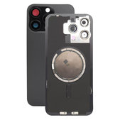 Apple iPhone 15 Pro Max - Verre du boîtier arrière + Verre de la caméra + Cadre en métal + Aimant MagSafe (Black Titanium)