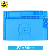 Sunshine SS-004E - ESD Tapis en Silicone Antistatique Résistant à la Chaleur - 45 x 30cm