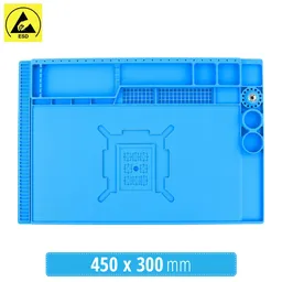 Sunshine SS-004E - ESD Tapis en Silicone Antistatique Résistant à la Chaleur - 45 x 30cm