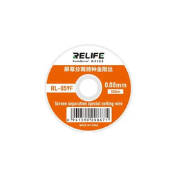 Relife RL-059F - Fil pour séparer les écrans LCD (0.08mm x 100M)