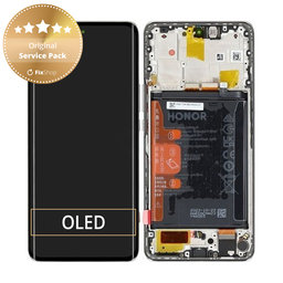 Honor Magic6 Lite - Écran LCD + Écran tactile + Cadre + Batterie (Orange) - 0235AHHS, 0235AHHT Genuine Service Pack