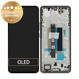 Xiaomi Redmi Note 13 Pro+ 23090RA98C - Écran LCD + Ecran Tactile + Cadre (Midnight Black) - 560002N16U00 Genuine Service Pack