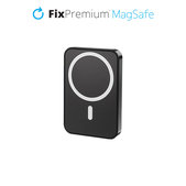 FixPremium - MagSafe PowerBank avec Support 5000mAh, noir