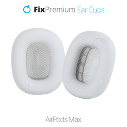 FixPremium - Écouteurs de Remplacement pour Apple AirPods Max (Eco-Leather), blanc