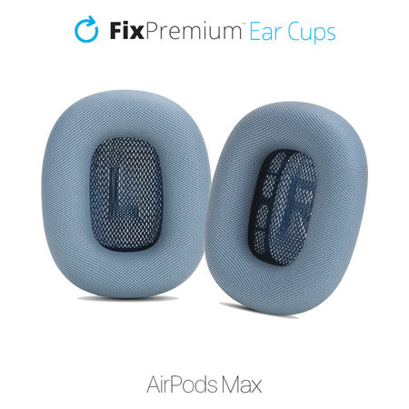 FixPremium - Écouteurs de Remplacement pour Apple AirPods Max (Eco-Leather), bleu