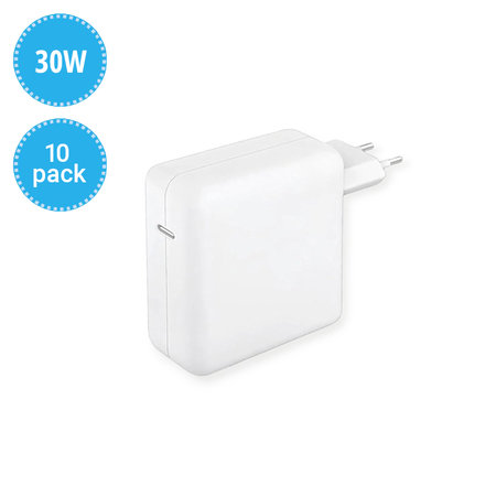 USB-C adaptateur de charge, 30W, compatible avec Apple, 10 pack