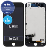 Apple iPhone 8, SE (2020), SE (2022) - Écran LCD + Écran tactile + Cadre (Black) In-Cell FixPremium (5 Pack)