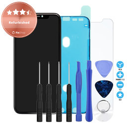 Apple iPhone 11 - Écran LCD + Écran tactile + Cadre Refurbished + Adhésif pour LCD + Verre trempé + Kit d'outils - Multipack