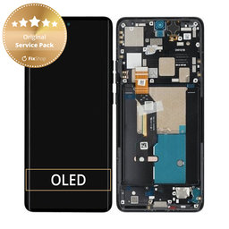 Motorola Edge 50 Pro - Écran LCD + Écran Tactile + Cadre (Black Beauty) - 5D68C24092, 5D68C24322 Genuine Service Pack