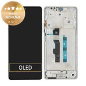 Xiaomi Redmi Note 13 5G 2312DRAABC - Écran LCD + Ecran Tactile + Cadre (Arctic White) - 5600040N1700 Genuine Service Pack