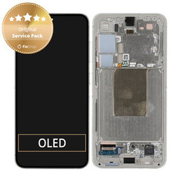 Samsung Galaxy S24 S921B - Écran LCD + Écran tactile + Cadre (Amber Yellow) - GH82-33287D Genuine Service Pack