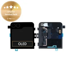 Samsung Galaxy Z Flip 6 F741B - Écran LCD + Écran tactile + Cadre (Externe) (Crafted Black) - GH97-30012E Genuine Service Pack