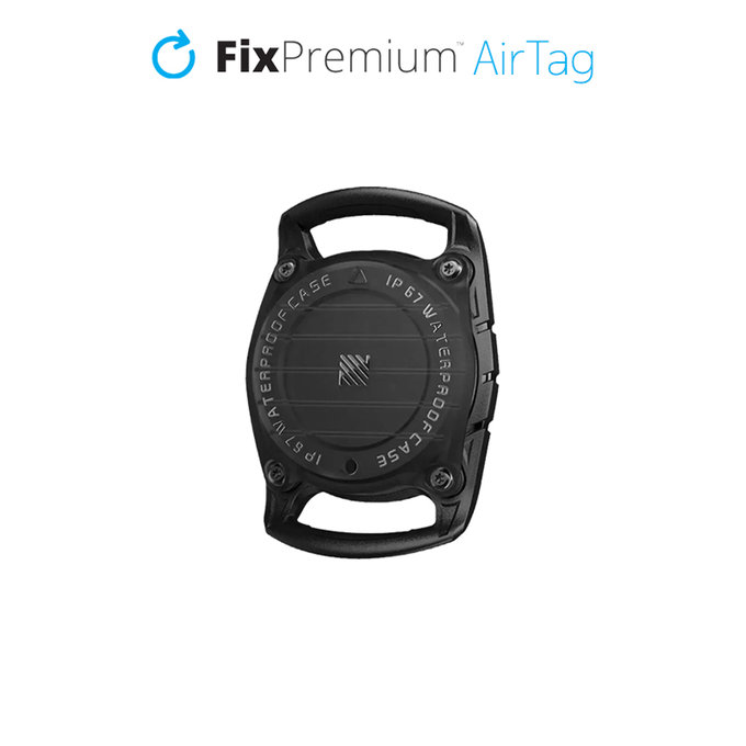 FixPremium - Collier AirTag pour chiens et chats, noir
