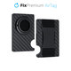FixPremium - Portefeuille AirTag Carbon avec sangle, noir