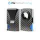 FixPremium - Portefeuille AirTag Carbon avec clip, noir
