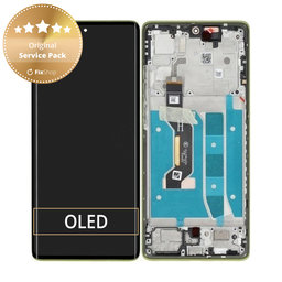 Motorola Moto G85 5G - Écran LCD + Écran tactile + Cadre (Olive Green) - 5D68C24855 Genuine Service Pack