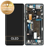 Motorola Edge 50 Ultra - Écran LCD + Écran tactile + Cadre (Forest Grey) - 5D68C24483 Genuine Service Pack