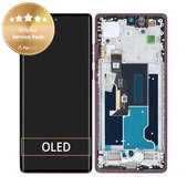 Motorola Edge 50 Fusion - Écran LCD + Écran tactile + Cadre (Hot Pink) - 5D68C24345 Genuine Service Pack