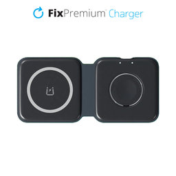 FixPremium - MagSafe Duo pour iPhone a Apple Watch, noir