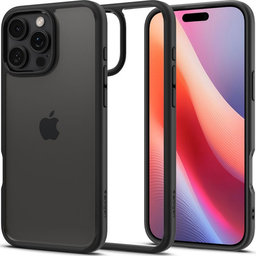 Spigen - Étui Ultra Hybrid pour iPhone 16 Pro Max, matte black