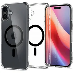Spigen - Étui Ultra Hybrid avec MagSafe pour iPhone 16 Plus, noir