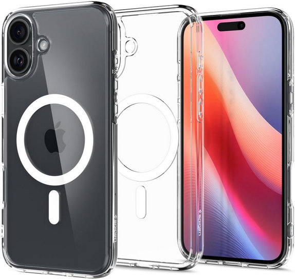 Spigen - Étui Ultra Hybrid avec MagSafe pour iPhone 16, blanc