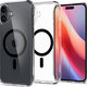 Spigen - Étui Ultra Hybrid avec MagSafe pour iPhone 16, noir