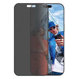 PanzerGlass - Verre Trempé UWF Privacy avec un applicateur pour iPhone 16 Pro Max, noir