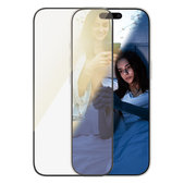 PanzerGlass - Verre Trempé UWF Eyecare avec un applicateur pour iPhone 16 Pro, noir
