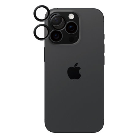 PanzerGlass - Couvercle de Protection d'Objectif d'Appareil Hoops Ceramic pour iPhone 16 Pro et 16 Pro Max, noir