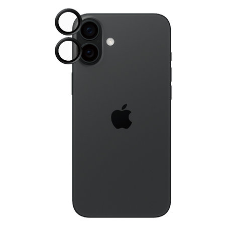 PanzerGlass - Couvercle de Protection d'Objectif d'Appareil Hoops pour iPhone 16 et 16 Plus, noir