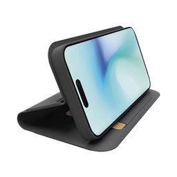 SBS - Étui Book Wallet Smooth pour iPhone 16 Pro, noir