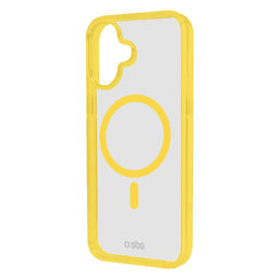 SBS - Étui Mag Frame avec MagSafe pour iPhone 16, jaune