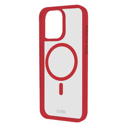 SBS - Étui Mag Frame avec MagSafe pour iPhone 16, rouge