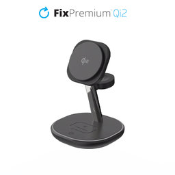 FixPremium - MagSafe Support de chargement avec Qi2, noir