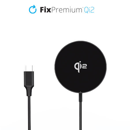 FixPremium - MagSafe Chargeur avec Qi2, noir