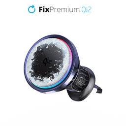 FixPremium - MagSafe Chargeur de voiture Mini avec Qi2, noir