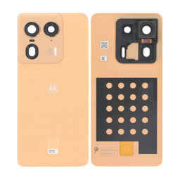 Motorola Edge 50 Ultra - Cache batterie (Peach Fuzz) - 5S58C24473 Genuine Service Pack