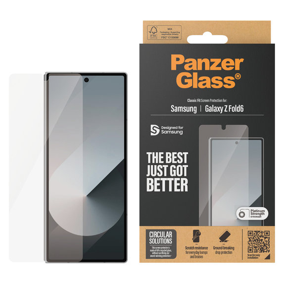 Verre trempé Classic Fit pour Samsung Galaxy Z Fold6, Clair, PanzerGlass