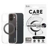 Coque Kickstand avec MagSafe pour iPhone 16, Noir, CARE