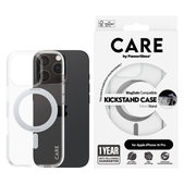 Coque Kickstand avec MagSafe pour iPhone 16 Pro, Argent, CARE