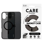Coque Smokey avec MagSafe pour iPhone 16 Plus, Noir, CARE