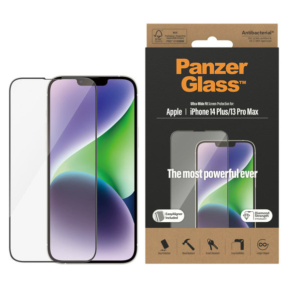 Verre trempé UWF AB pour Google Pixel 8 Pro, Noir, PanzerGlass