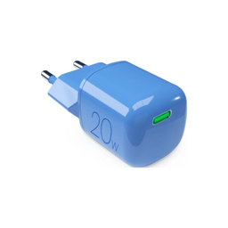 PURO - Adaptateur de charge MiniPro USB-C, GaN, 20W, blue lagon