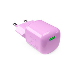 PURO - Adaptateur de charge MiniPro USB-C, GaN, 20W, coraltastic