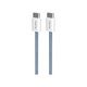 PURO - USB-C Cable / USB-C, 60W, Fabrik FABK4, 1,5 m, blue lagon