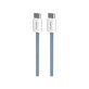 PURO - USB-C Cable / USB-C, 60W, Fabrik FABK4, 1,5 m, blue lagon