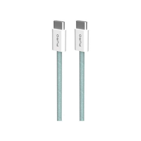 PURO - USB-C Cable / USB-C, 60W, Fabrik FABK4, 1,5 m, island mist